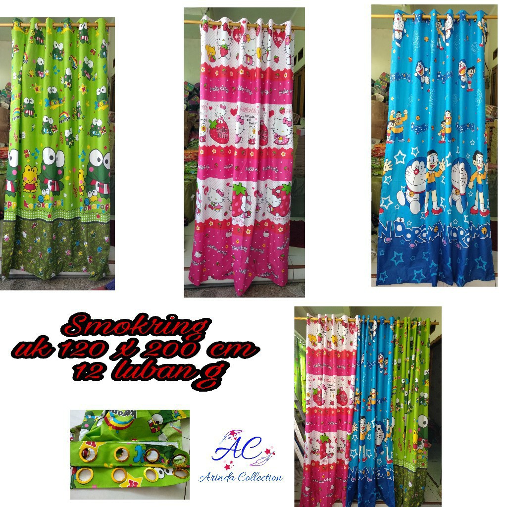 gorden karakter smokring 12 lubang Shopee Indonesia gorden karakter smokring 12 lubang Shopee Indonesia