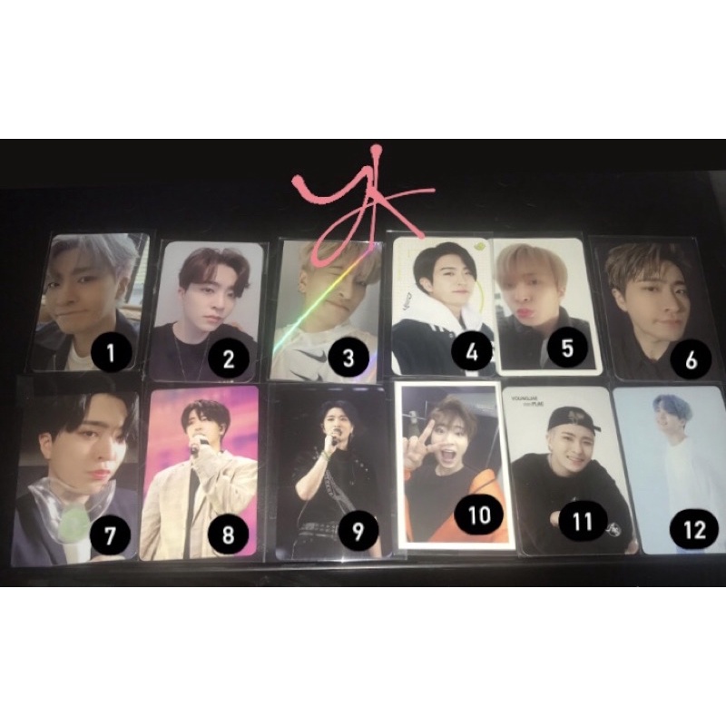 GOT7 CHOI YOUNGJAE PHOTOCARD PC COLORS FROM ARS DYE YIZHIYU YZY WITHFANS YGLOBAL MUSIC YGM 4th FANME