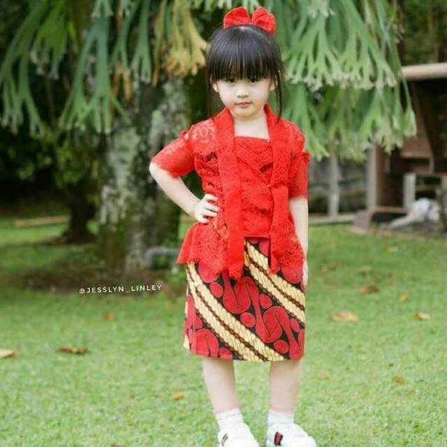 Etnic Wimala Setelan Batik Kebaya Kutu Baru Brokat Kebaya Kartini Baju Kartinian Kebaya Anak