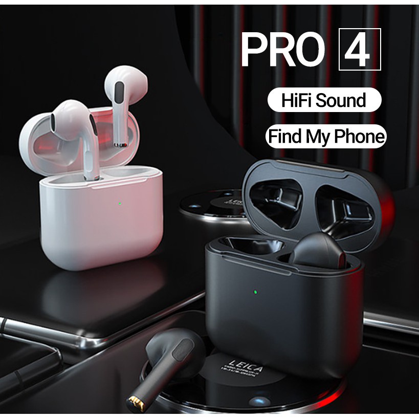 【Ready stock】Pro 4 TWS Earphone Nirkabel Headset Bluetooth 5.0 earphones BT Handset