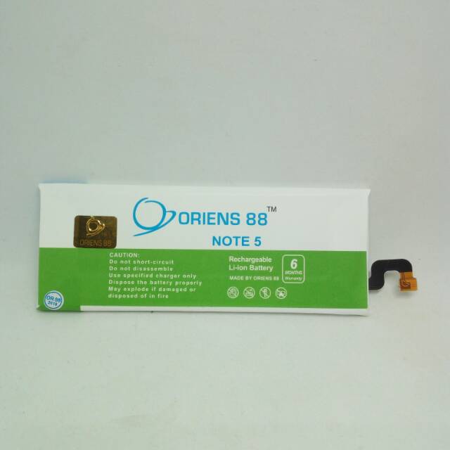 Baterai Batre Battery Double Power Samsung Note 5 oriens88 OR88/Oriens88