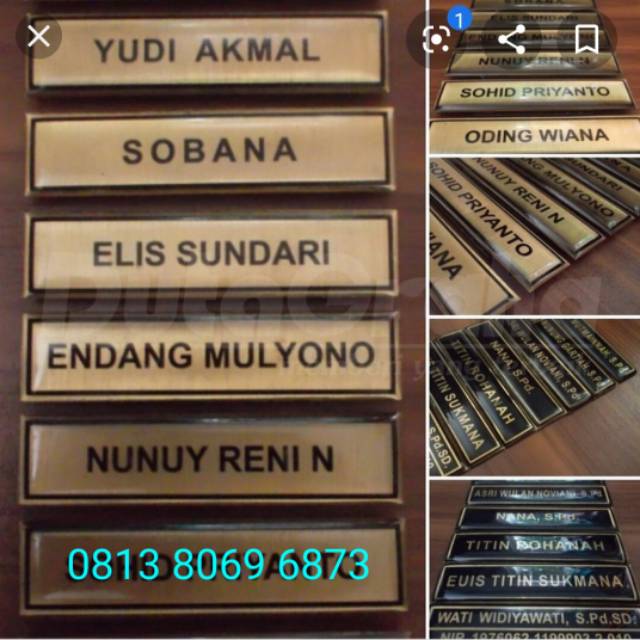 

TERIMA PESANAN NAME TAG MAGNET / PAPAN NAMA
