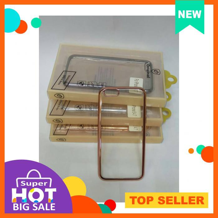 Soft Case - Chrome Clear Soft Tpu Case Shining Crum Iphone 6 Iphone 6 Plus - Casing & Covers