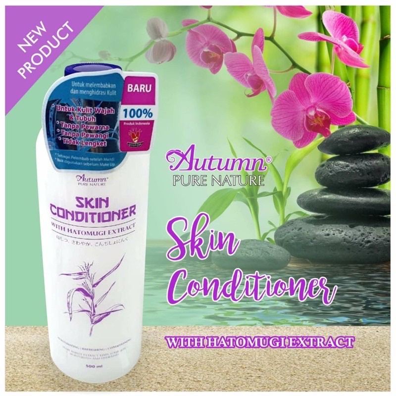 BPOM Hatomugi Skin Conditioner Autumn with Hatomugi Extract 500ml free botol spray (ASC)/Hatomugi Gel/Cantella/Body Skin/Body