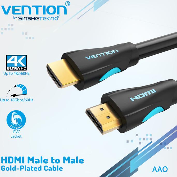 BAYAR COD Vention 8M Kabel HDMI 4K 1080P 3D Ethernet Male to Male - AAO STOK TERBATAS Kode 1306