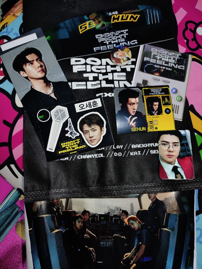 [ready Stock] Reusable Cup Exo Batch 6 Special Gift Dont Fight The Feeling + Eco Bag