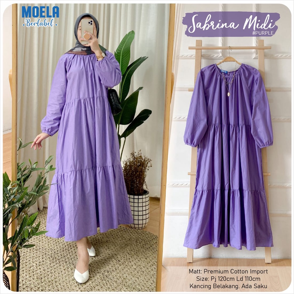 SABRINA MIDI DRESS POLOS ORI BY MOELA