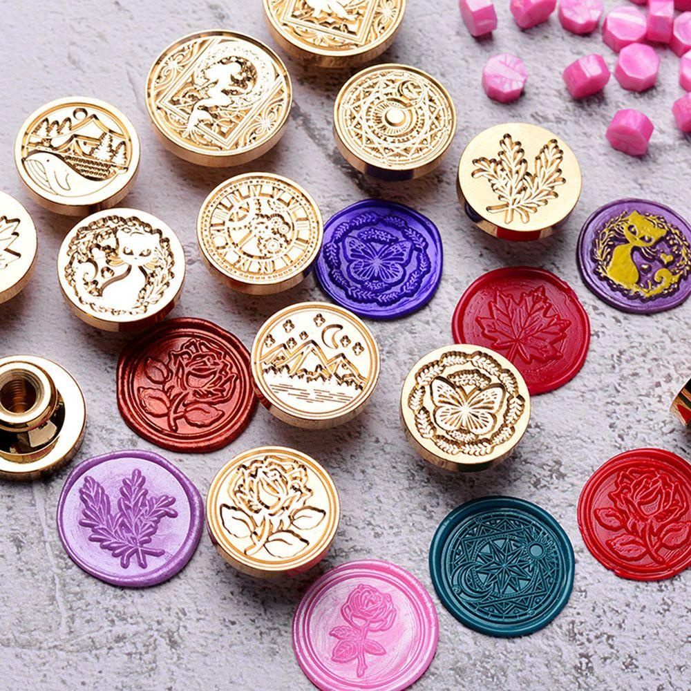 Top Wax Seal Cap Segel Amplop Undangan Pernikahan Festival Tahun Baru Pembungkus Kado Sealing Stamp Head