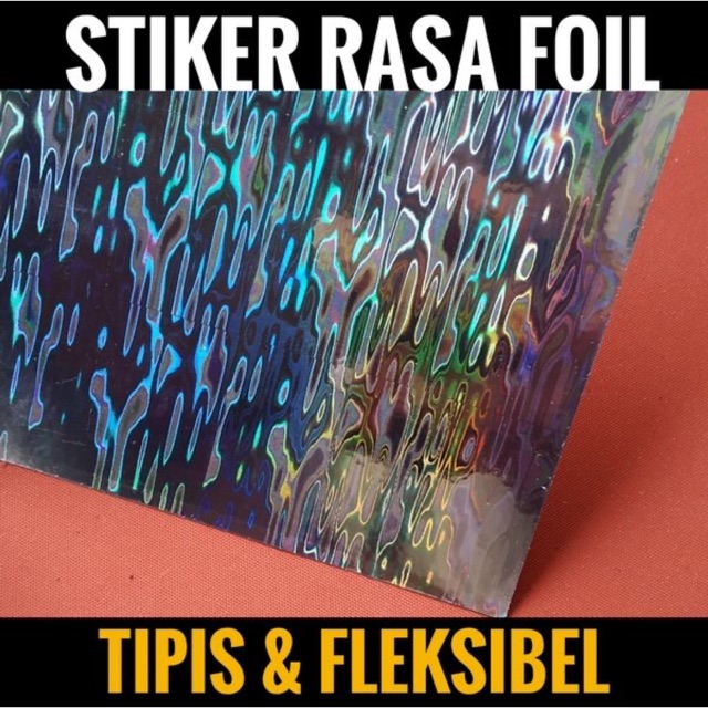 Stiker Metal Jig Lure Hologram Import Tipis dan Fleksibel Motif Minyak