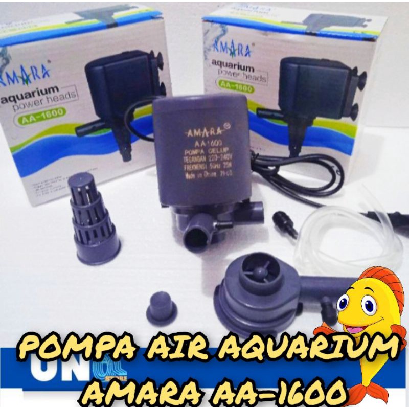 POMPA AIR PEMBERSIH AQUARIUM AMARA AA-1600/AA-1600/AA-1600 Power heads