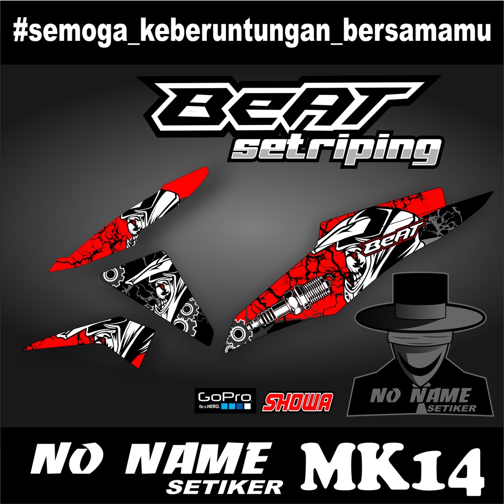 striping semi full setiker stiker beat fi (mk14) 2013-2015 variasi stiker motor honda setriping beat