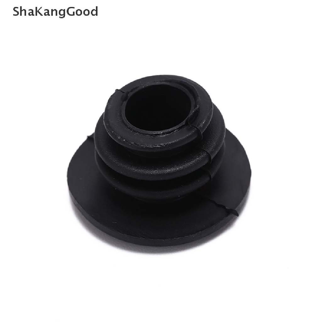 Skid 4pcs Tutup Ujung Stang Sepeda Mini Bahan Karet Warna Hitam