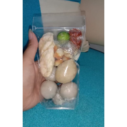 

paket baso isi tetelan dan baso aci