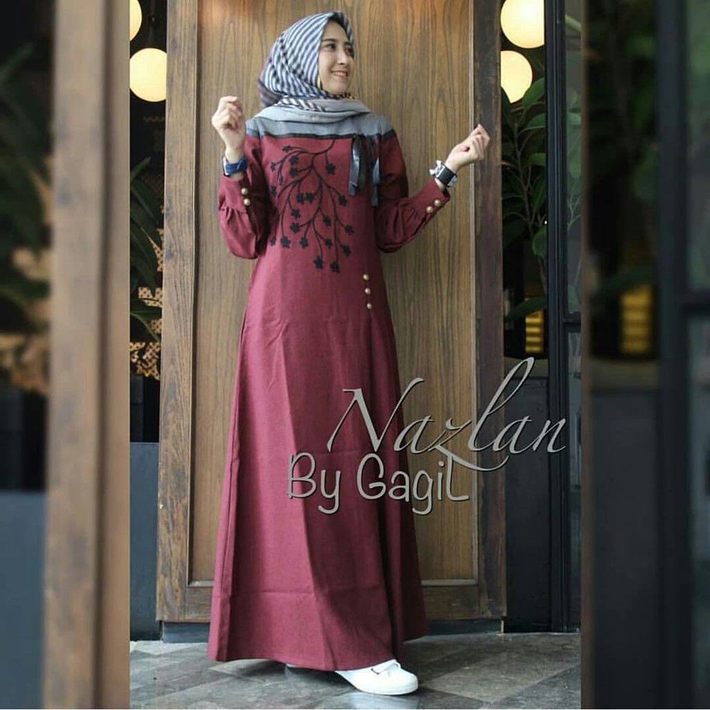 GAMIS SYARI ANNAJAH CAPUCCINO 900GR 110 140 ALLSIZE GAMIS SYARI BUSUI CADAR CREPE HQ POLOS MURAH I.