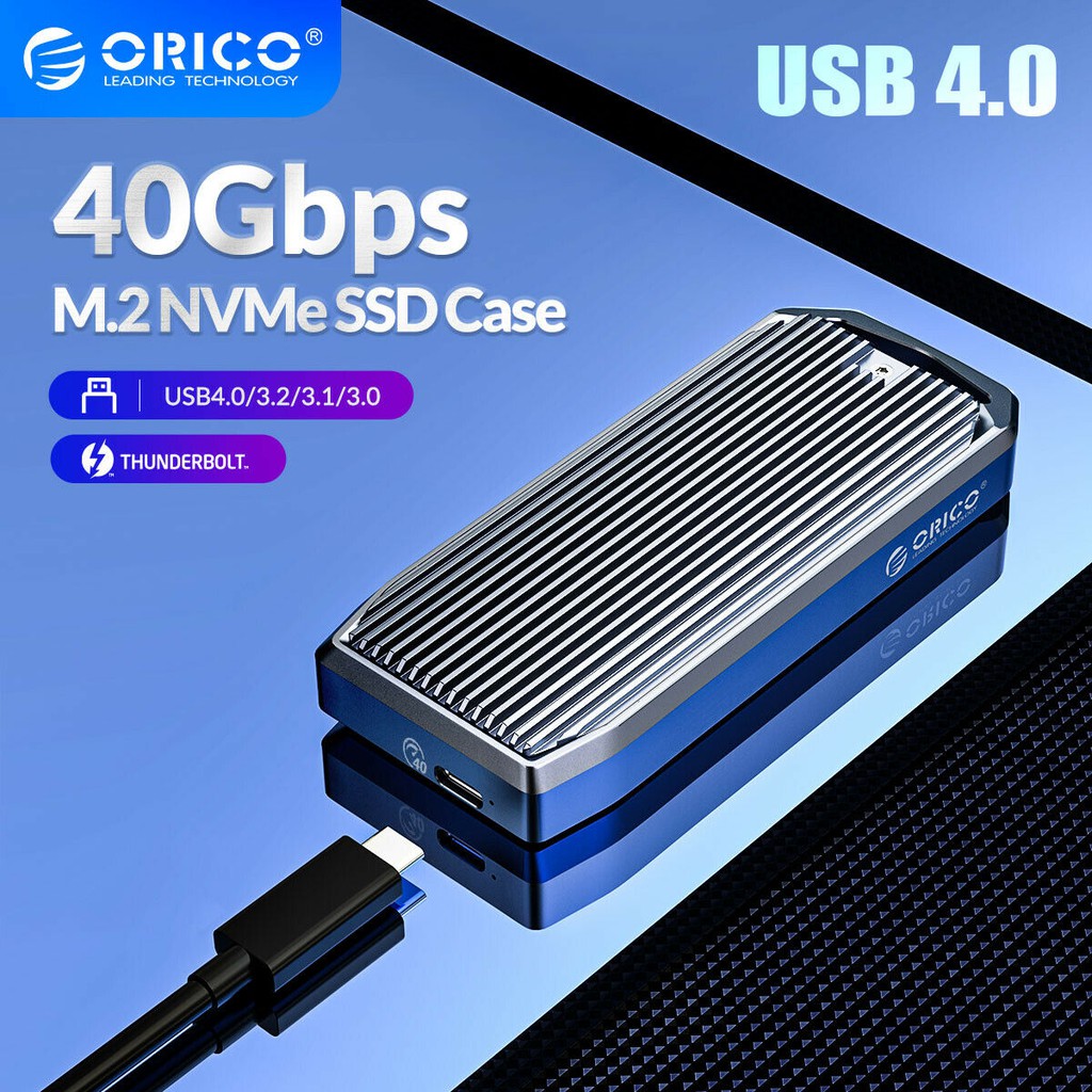 ssd m2 nvme enclosure orico aluminium usb 4.0 type-c 40Gbps m2v01-c4 - external ssd case m.2 usb4.0