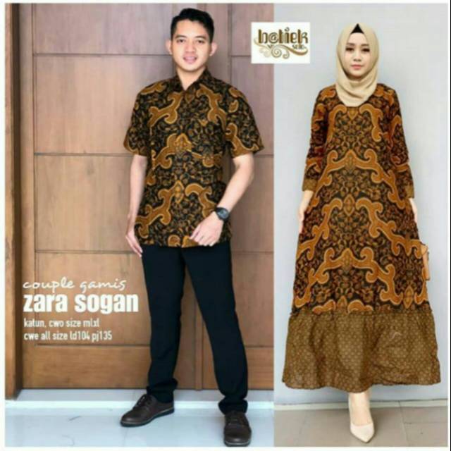 Keluarga Batik Couple Sarombit Seragaman Kondangan Tanah Abang Wanita Murah