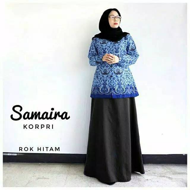 GAMIS KORPRI || ROK HITAM || ROK NAVY ||DINNARY