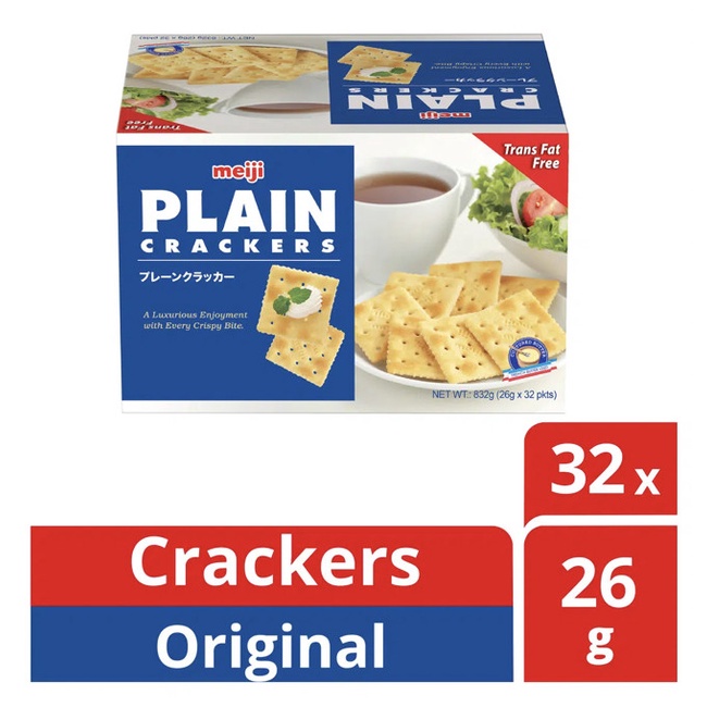

Sedang discount Meiji Plain Crackers - Original 32 x 26g / ROTI MEIJI ORIGINAL
