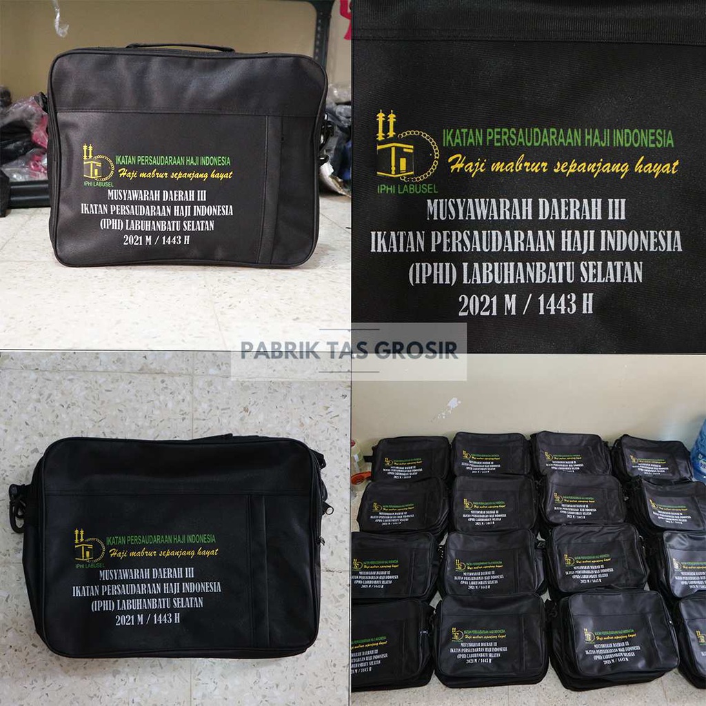 GROSIRAN TAS SABLON TAS HITAM KERJA SEMINAR IKATAN PERSAUDARAAN HAJI INDONESIA MUSYAWARAH DAERAH III TERMURAH