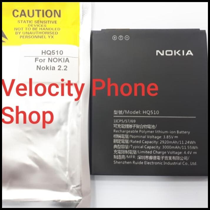 Baterai Batere Batre Nokia 2.2 Original Hq510 Hq 510 Original 100%