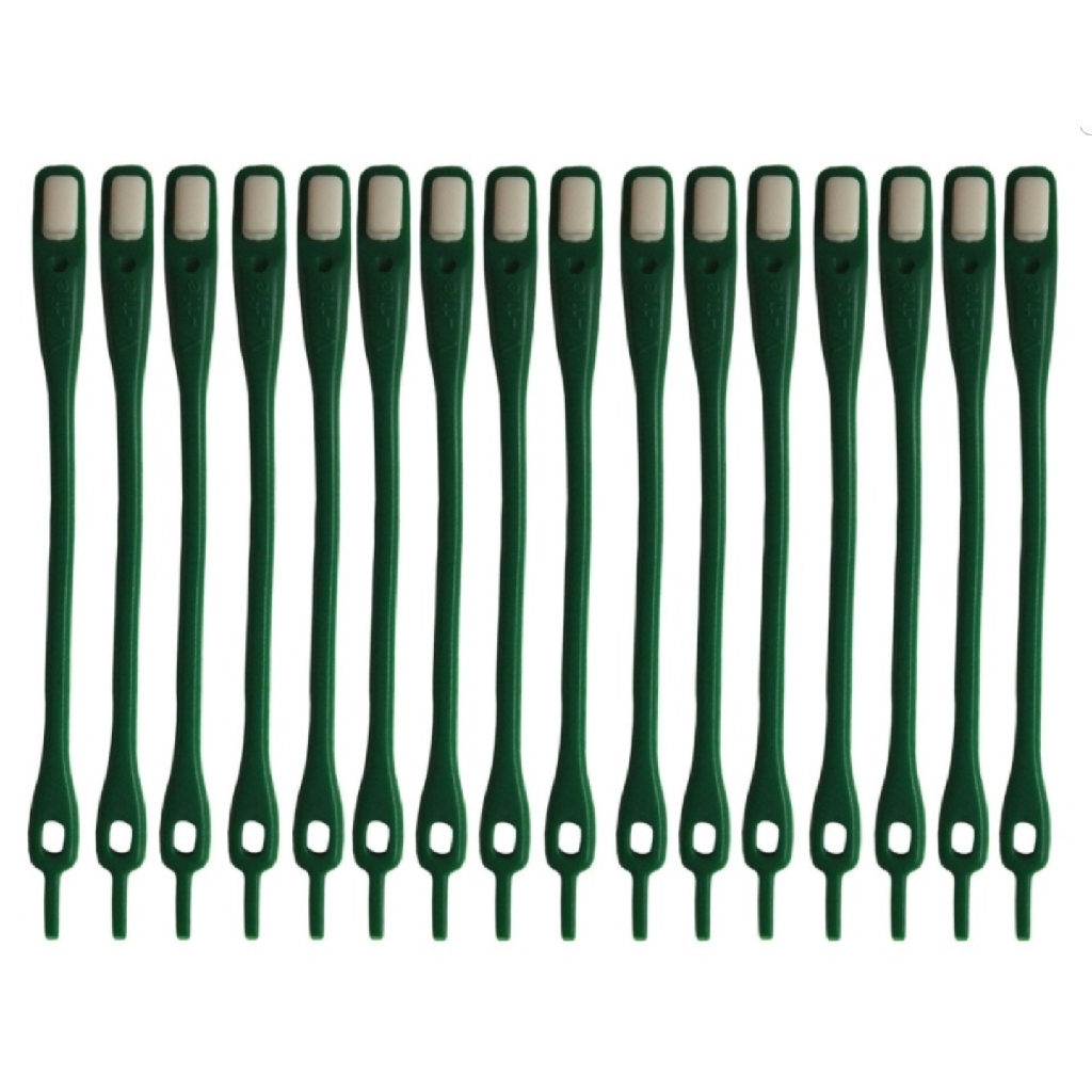 HILACES BASIC Lazy Shoelace Tali Sepatu Silikon tali sepatu karet (8PCS/PACK)-GREEN/WHITE