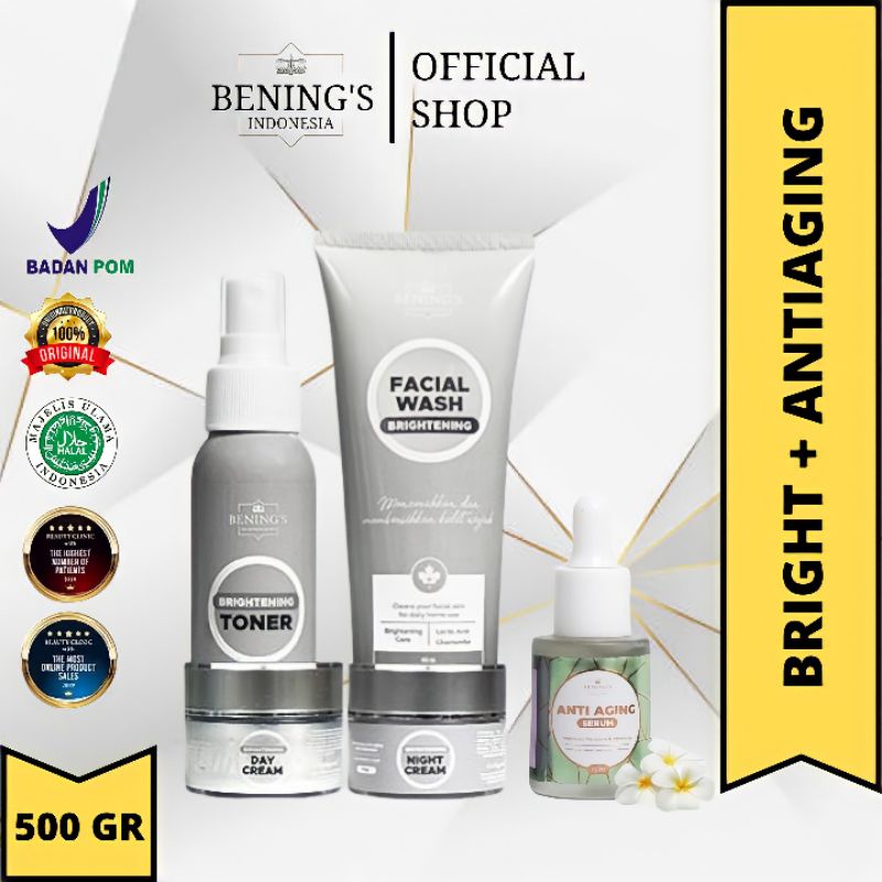 BENINGS SKINCARE DR OKY PRATAMA PAKET BRIGHTENING DENGAN SERUM | BENINGS CLINIC | BENING'S SKINCARE-2