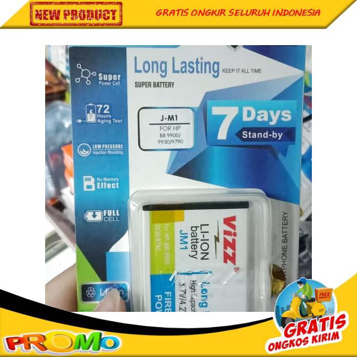 Baterai Vizz Double Power Bb Jm1 Dakota Bold Bb9900 Jm 1