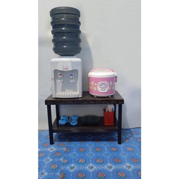 MEJA MAGICOM DAN DISPENSER GALON MEJA MEJIKOM / MEJICOM (UK.P=70CM) TERMURAHHHHH,...,,,,,