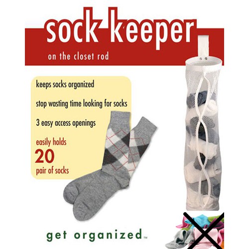 Sock Keeper Organizer Storage Tempat Penyimpanan Kaos Kaki Sarung Hand