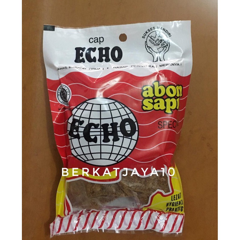 

Abon Sapi Special Cap Echo 100gr HALAL MUI Echo Merah