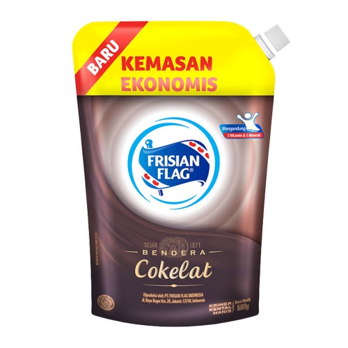 FRISIAN FLAG SUSU KENTAL MANIS POUCH COKLAT 560 GR