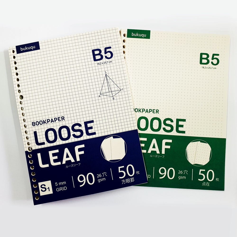 

LOOSE LEAF BOOKPAPER ISI BINDER B5 GRID/DOTTED