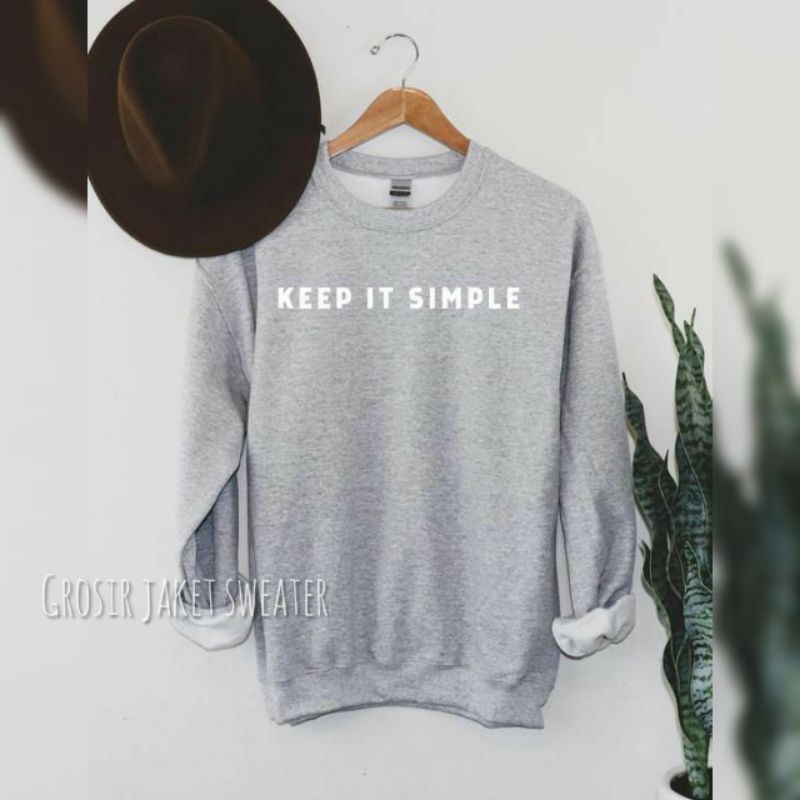 Sweater basic pria wanita (keep it simple)