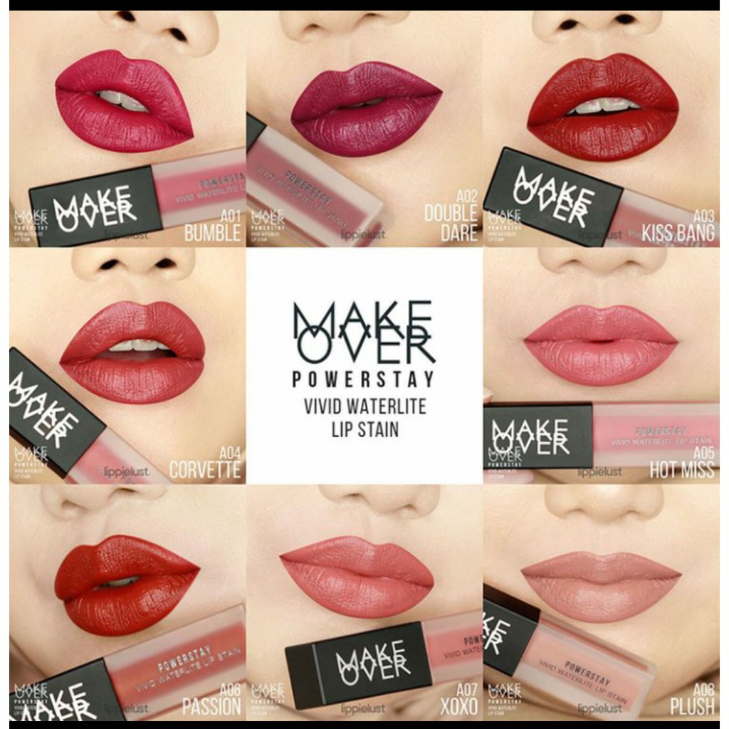 make over - make over powerstay vivid waterlite lip stain