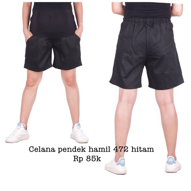 Celana hamil pendek 472 hitam