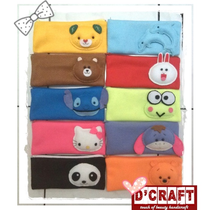 

Gilaa!!! Tempat Pensil Karakter Flanel Bagus