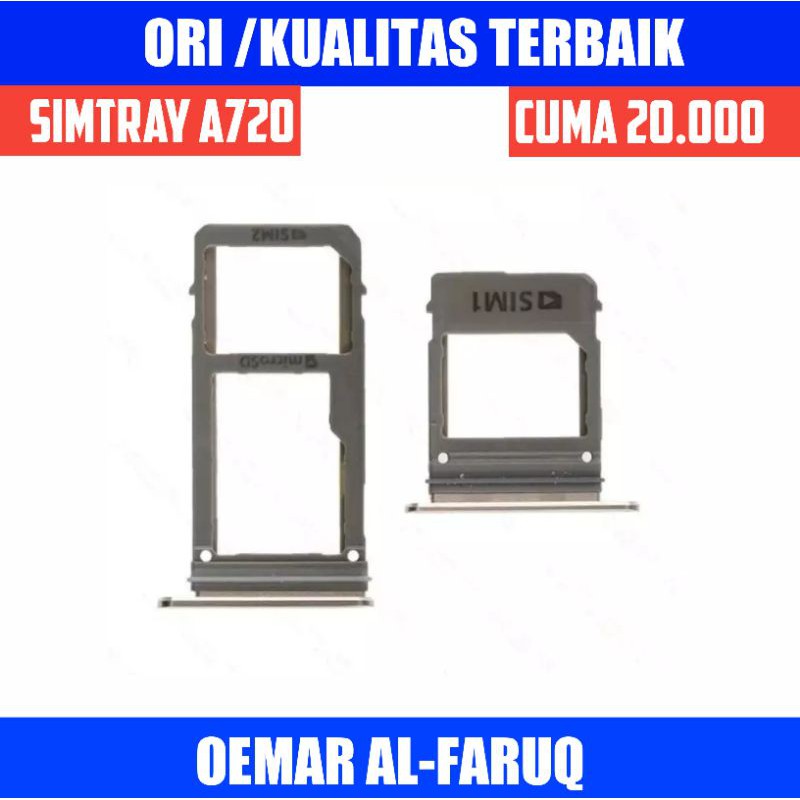 SIM TRAY SIM LOCK SIM CARD SLOT HOLDER TEMPAT KARTU HP SAMSUNG A720 A7 2017 ORIGINAL  Terlaris
