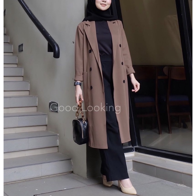 Lyla Long Blazer Coat by Good Looking