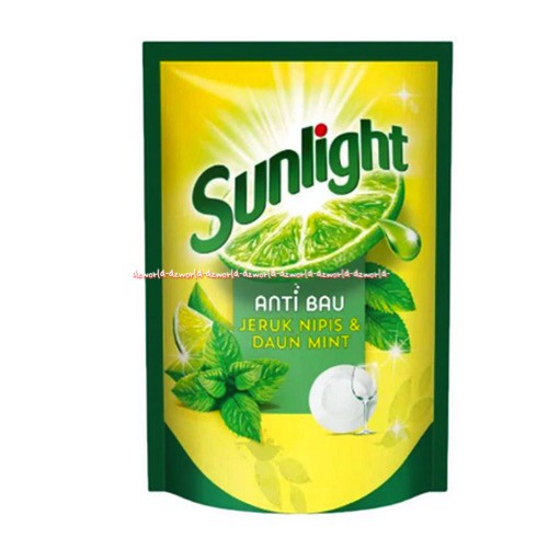 Sunlight Extra Anti Bau Jeruk Nipis 755ml Dan Daun Mint Sabun Cuci Piring Cairan Pembersih Peralatan Dapur