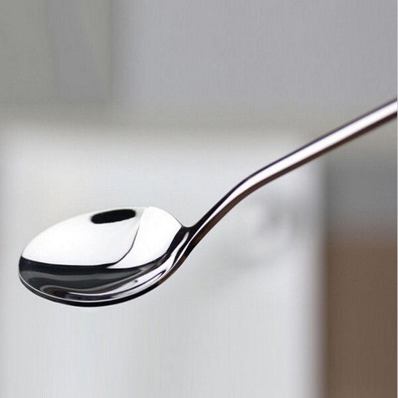 Sendok Teh Gagang Panjang Long Handled Tea Spoon Stainless Steel - Silver