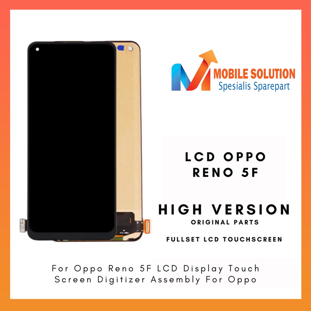 Grosir LCD Oppo Reno 5F ORIGINAL 100% Fullset Touchscreen tidak support fingerprint - Parts Kompatible Dengan Produk Oppo Garansi 1 Bulan + Packing