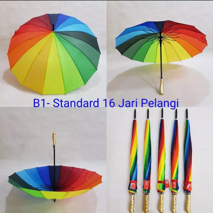Promo Payung Pelangi.payung Golf pelangi .Payung Dewasa.. payung Rainbow. Diskon