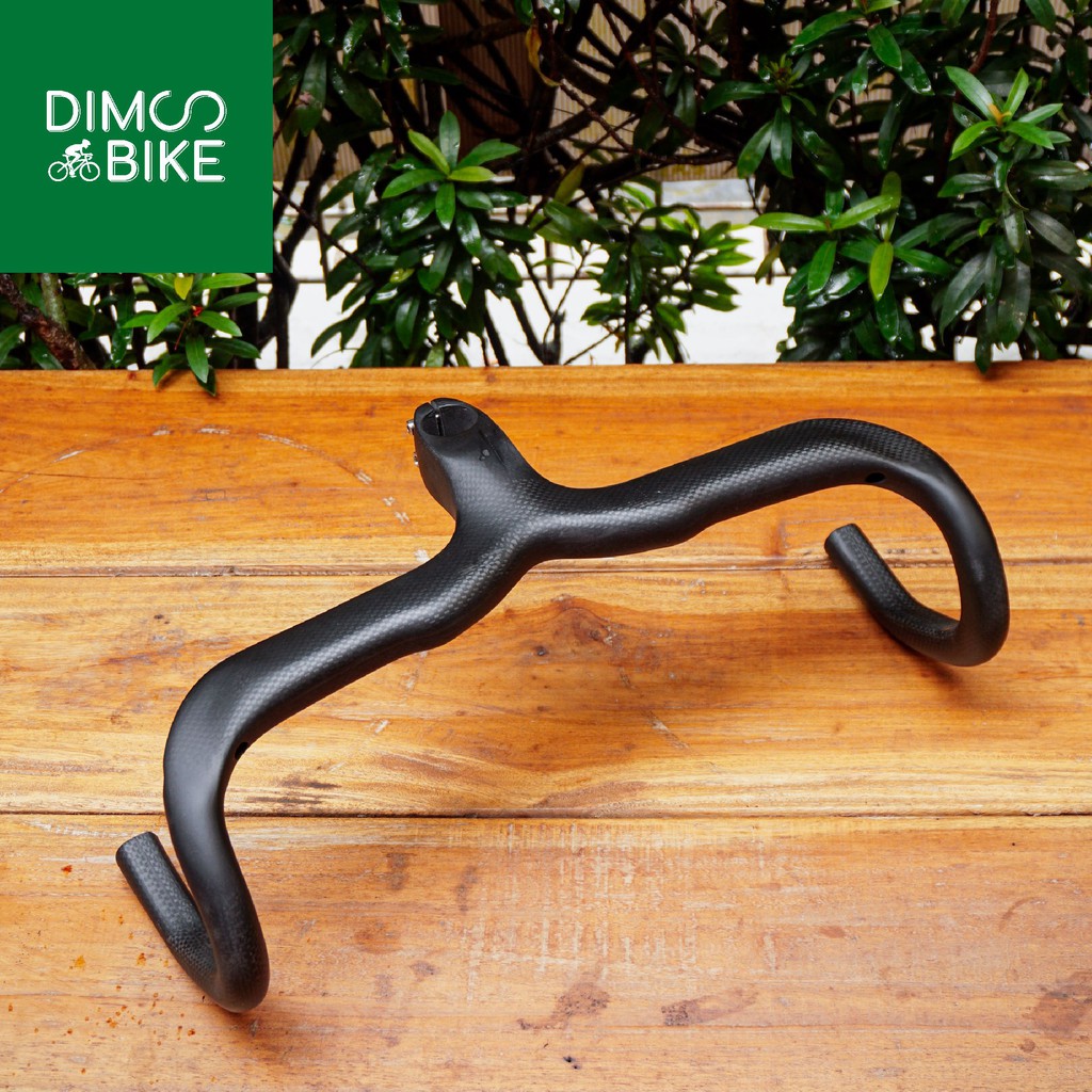 Dropbar Carbon Integrated TOSEEK Aero Dropbar Handlebar Stang Roadbike