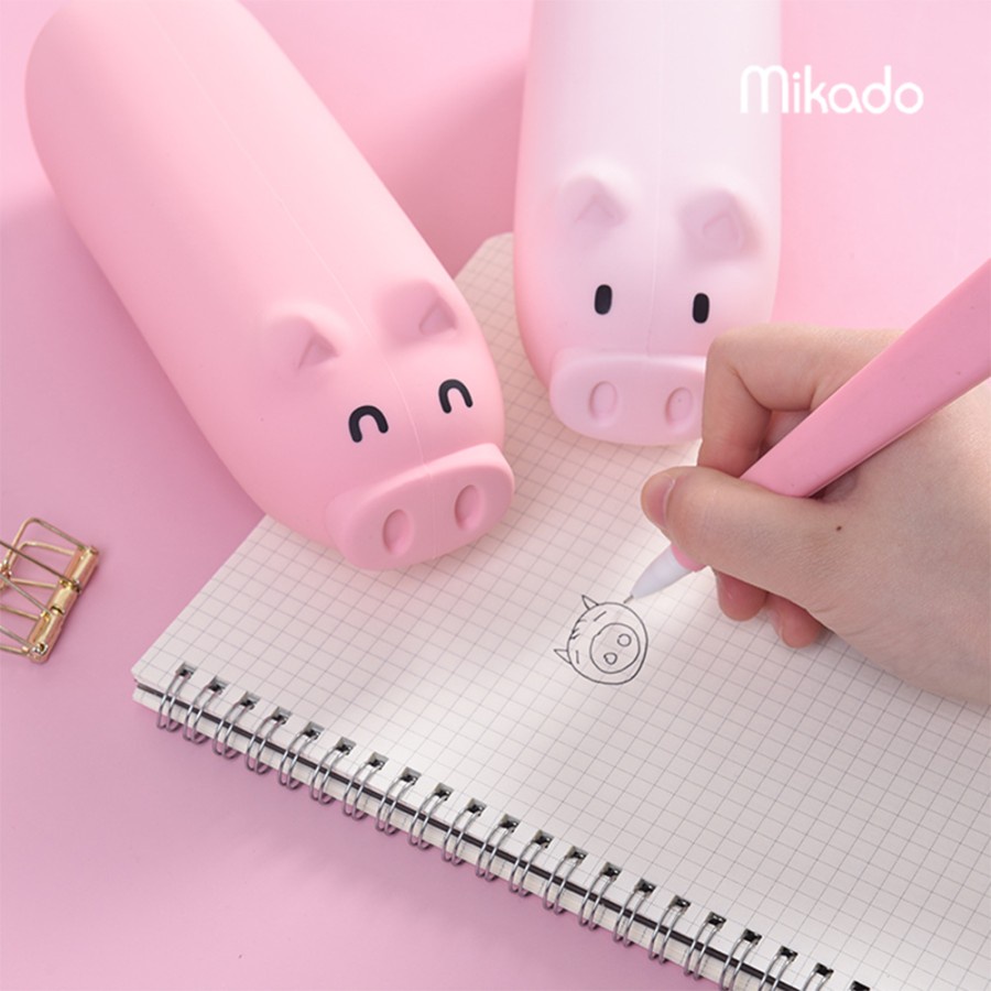

Languo Pencil Case Naughty Pig Silicone / Kotak Pensil