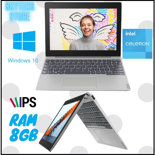 LENOVO D330 2 in 1 INTEL N4020 RAM8GB SSD128GB 10''IPS TOUCHSCREEN WINDOWS 10 ORIGINAL