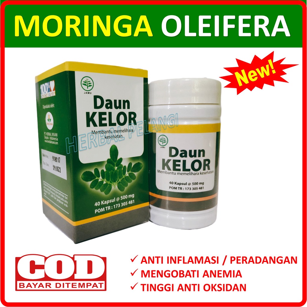 

( Bisa COD ) Kapsul Daun Kelor TERBAIK Herbal Insani | Kapsul Moringa ( Isi 40 Kapsul )