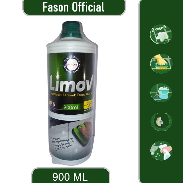 Pembersih Keramik Untuk Noda Semen dan Cat Fason Limov Pembersih Keramik Untuk Noda Semen dan Cat Fason Limov
