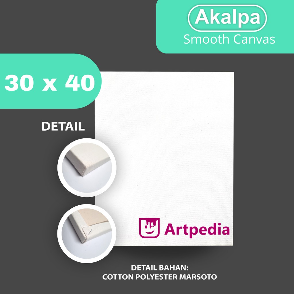 

kanvas 30x40 cm - Akalpa Kanvas Smooth 30x40 - kanvas lukis berkualitas