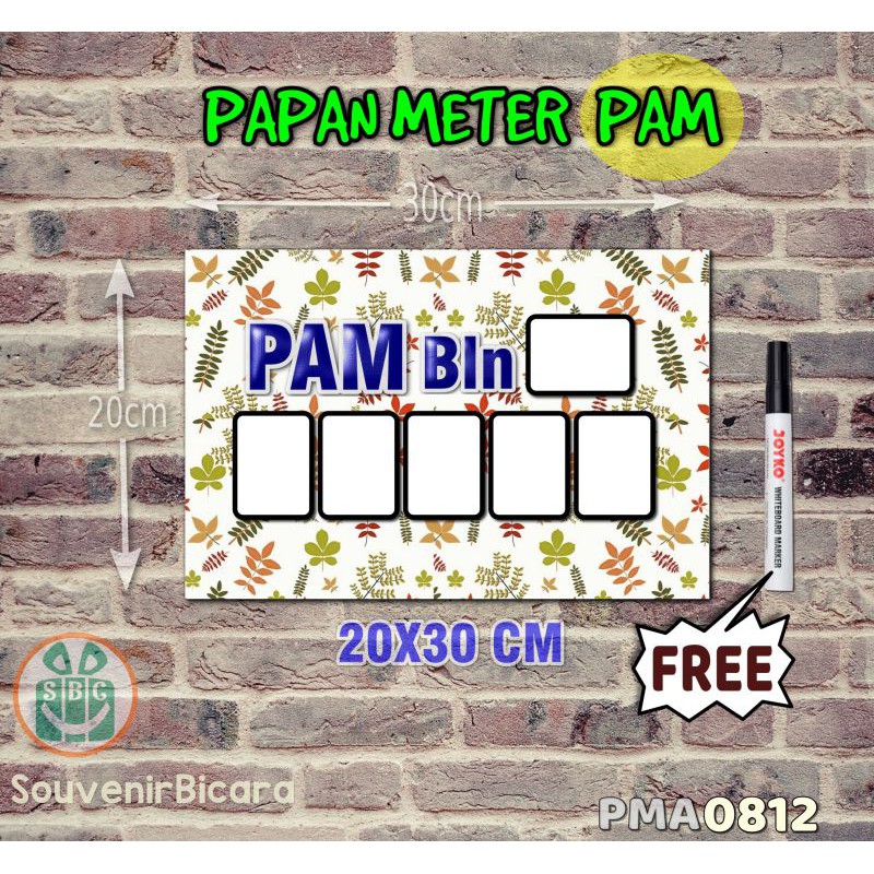

Custom SBC Papan Meter Listrik PLN PAM motif Unik - Flower 12