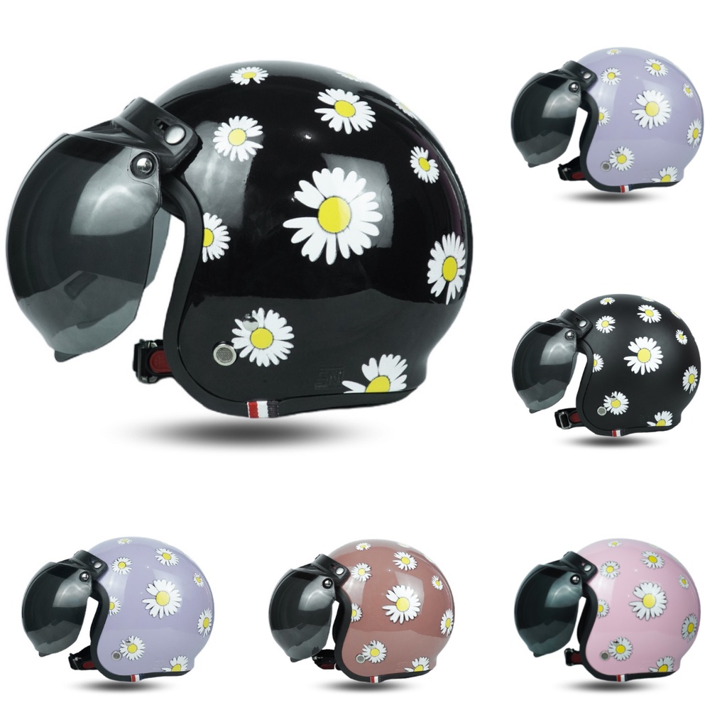 Helm Bogo Dewasa Wanita Bunnies Kekinian Lucu SNI
